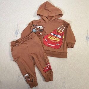 Disney Cars Hoodie Jogger Set Toddler Boys 18M Lightning McQueen Mater